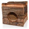 TOMMI Dřevěný domeček s kúrou velký pro hlodavce 15 x 15 x 15 cm