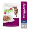 Kapsička Natural Trainer Cat STERILISED hovězí 85 g