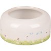 Flamingo miska pro hlodavce KIKI CERAMIC ROUND bílá S 8,3 x 8,3 x 3,5 cm 100 ml